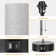 3-Colour Temperature Bedside Lamp Nightstand Lamp with USB A Port and C Port, Table Lamp for Bedroom with LED Bulb Small Lamps for Living Room (Grey)