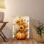 Art mural 24 po x 36 po, citrouille et tournesol