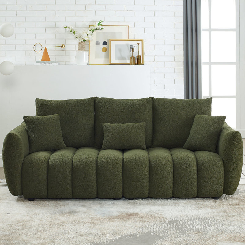 82 po avec tissu et structure intérieure en bois robuste - 3, confortable, base rembourrée solide