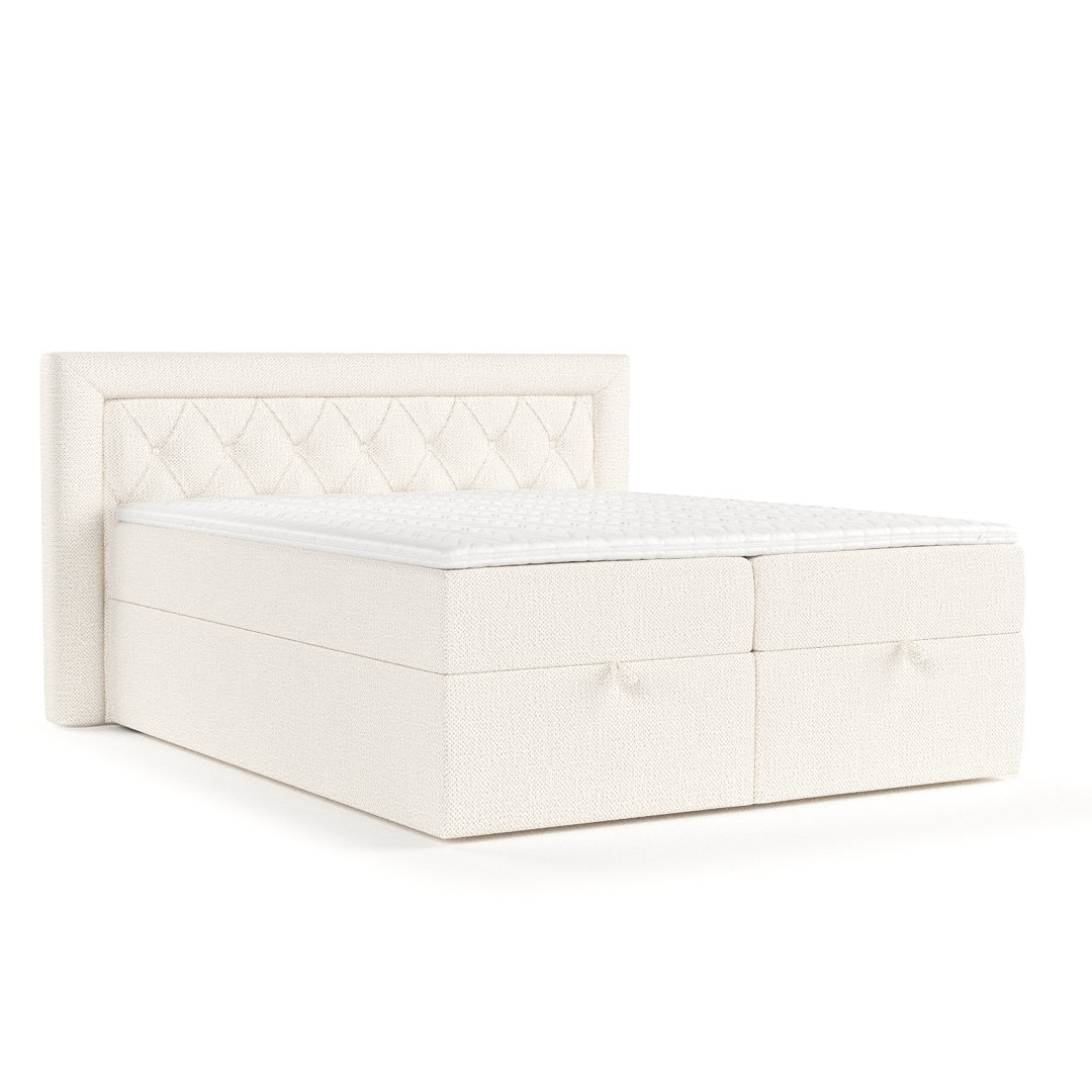 Boxspringbett Jayleen mit Taschenmatratze und Visco Topper