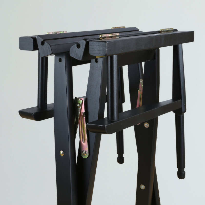30" Folding Director Chair with Canvas, Tan, Black