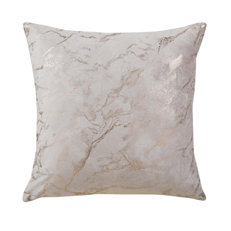 Abdule Square Single Cushion With Filling, Cream