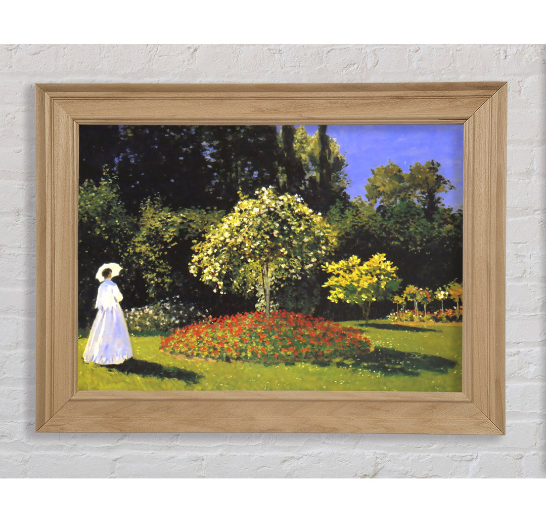 Monet Jeanne Marguerite Lecadre Im Garten - Druck