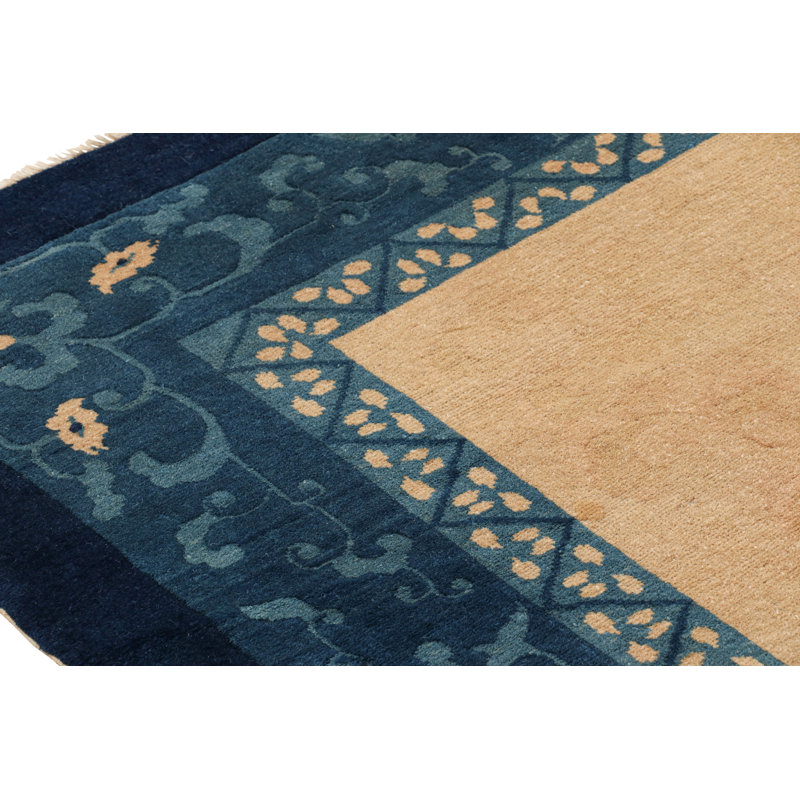 One-of-a-Kind Rectangle 8'9”x11'6” Hand Knotted Area Rug