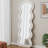 cream white mirror