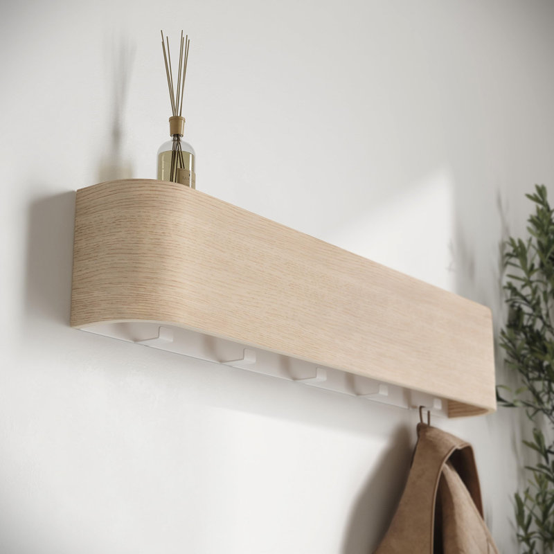 Wall-Mounted Coat Rack, Natural