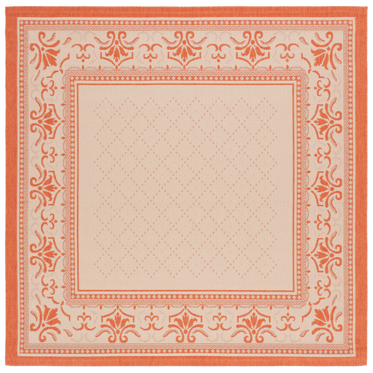 Arneshia Oriental Tan/Red Indoor / Outdoor Area Indoor/Outdoor Area Rug