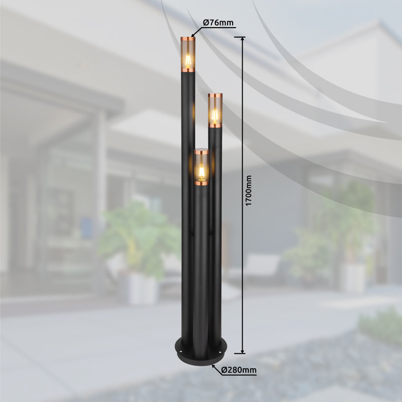 Boston Lamp Post (Full), Matt Black