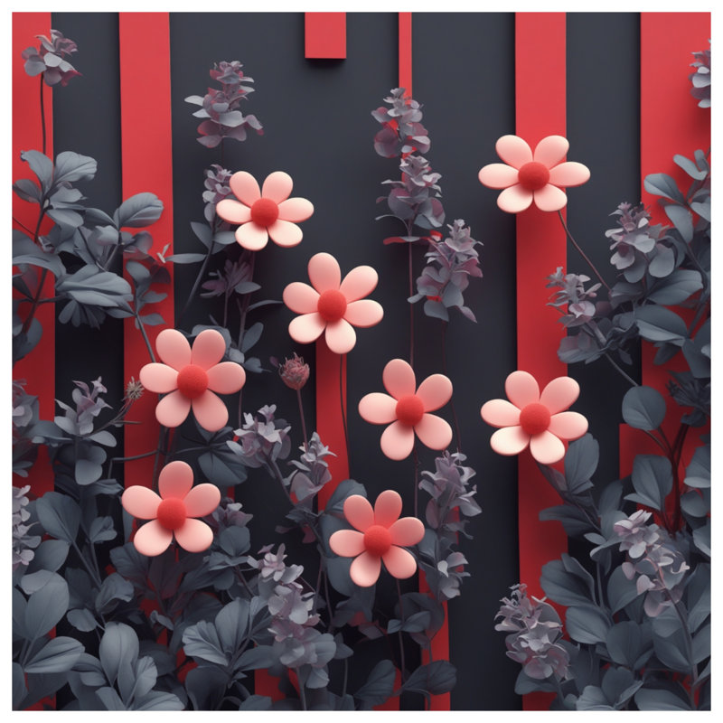 Édredon à rayures roses et rouges, Très grand lit
