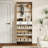 3-Door 2 Shoe Cabinet In New Oak Shade - Spacious Storage, , White & Particle Board, American Art Style For Living Area Fits Narrow Hallways, Antique-578607893