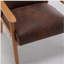 Fauteuil de style moderne Mid-Century de 25,38 po de largeur, brun-297181813