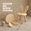 Solid Wood Rabbit Stool with Ear Backrest-1249628243