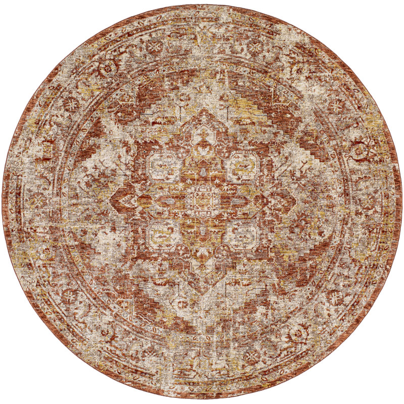 Yatendra Oriental Indoor Rug, Round 7'10"