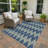 Machine Washable Indoor/Outdoor Kugler ACN2415 Geometric Rug-1465030623