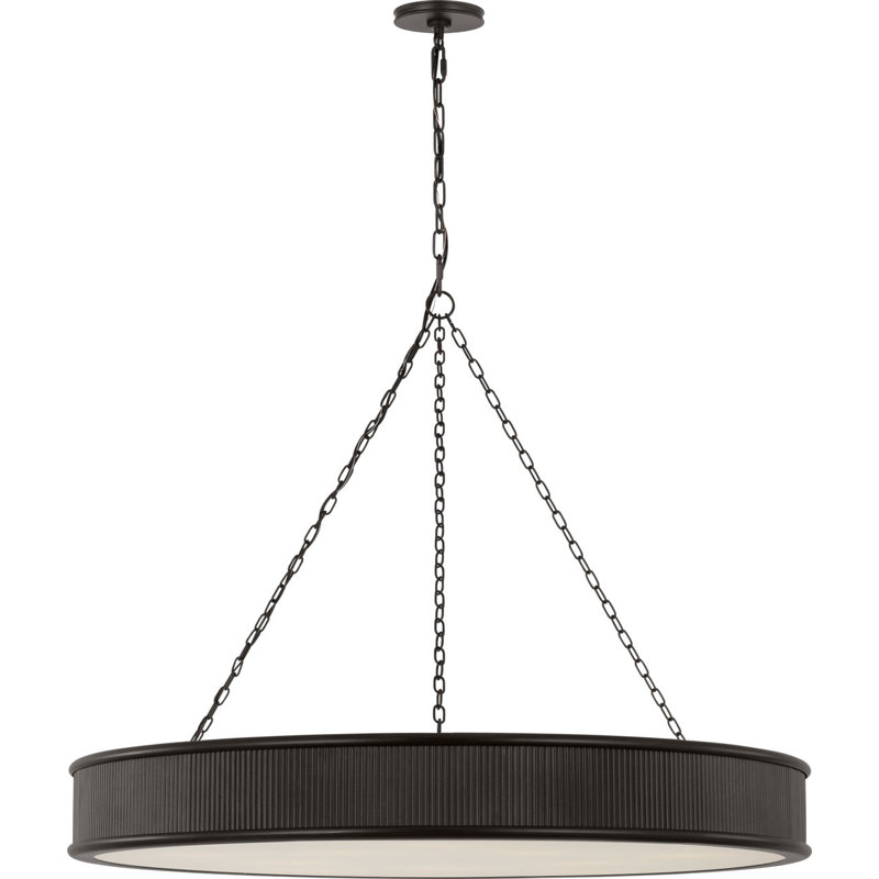 Lustre Rigsby, H 4,5 po x l 36 po x P 36 po, Fer vieilli, 10