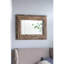 Miroir d'appoint, miroir d'appoint mural rectangulaire avec cadre en bois vieilli