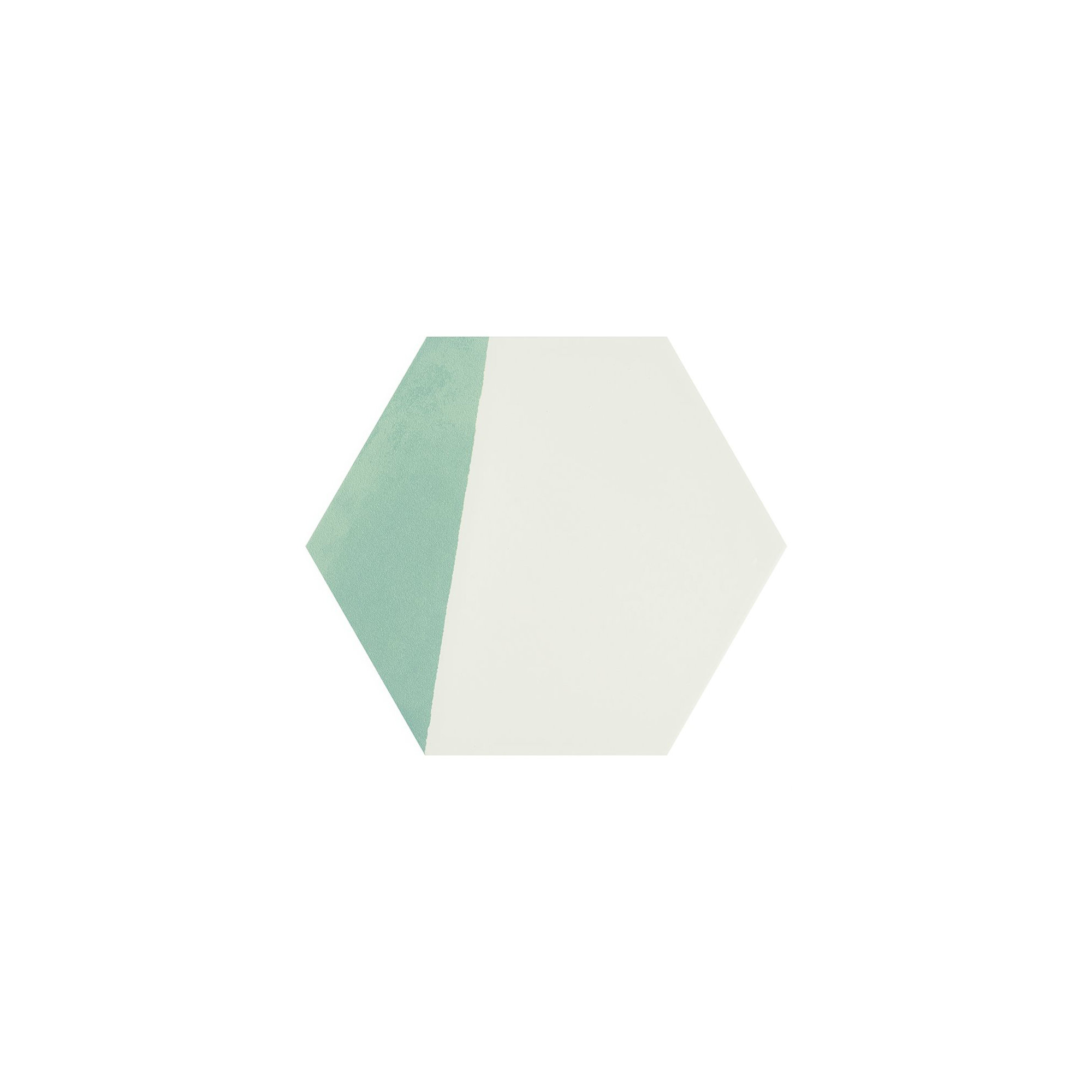 GeoHex Burst 8" Hexagon Matte Porcelain Floor and Wall Tile (9.03 Sq. Ft. / Case), Turquoise