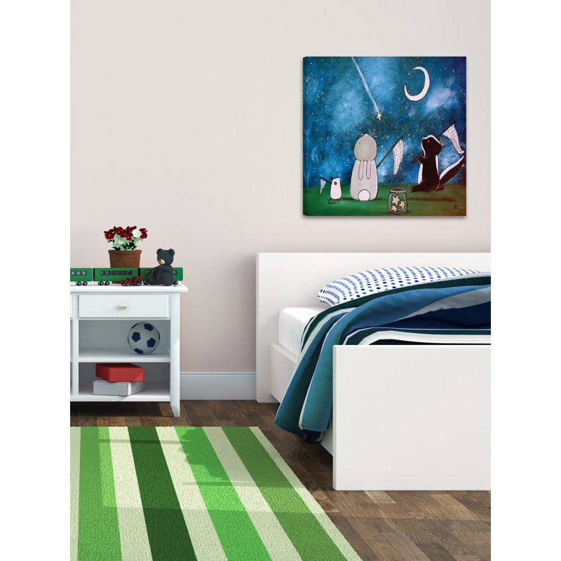 « filant star » par andrea doss, reproduction d’art sur toile tendue, 40 po x 40 po