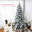 Arbre de Noël artificiel enneigé avec 994 pointes, support en métal pliable, assemblage facile, arbre de Noël articulé pour la maison, le bureau, les fêtes,-1036252614