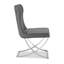 Chaise d'appoint rembourrée en similicuir Riddick-31014665-31014666
