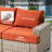 
Burcin Outdoor Rattan Woven Sofa With Luminous End Table And Swivel Chair-604153863