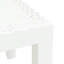Table de jardin vidaXL en polypropylène blanc (PP) à durabilité moyenne