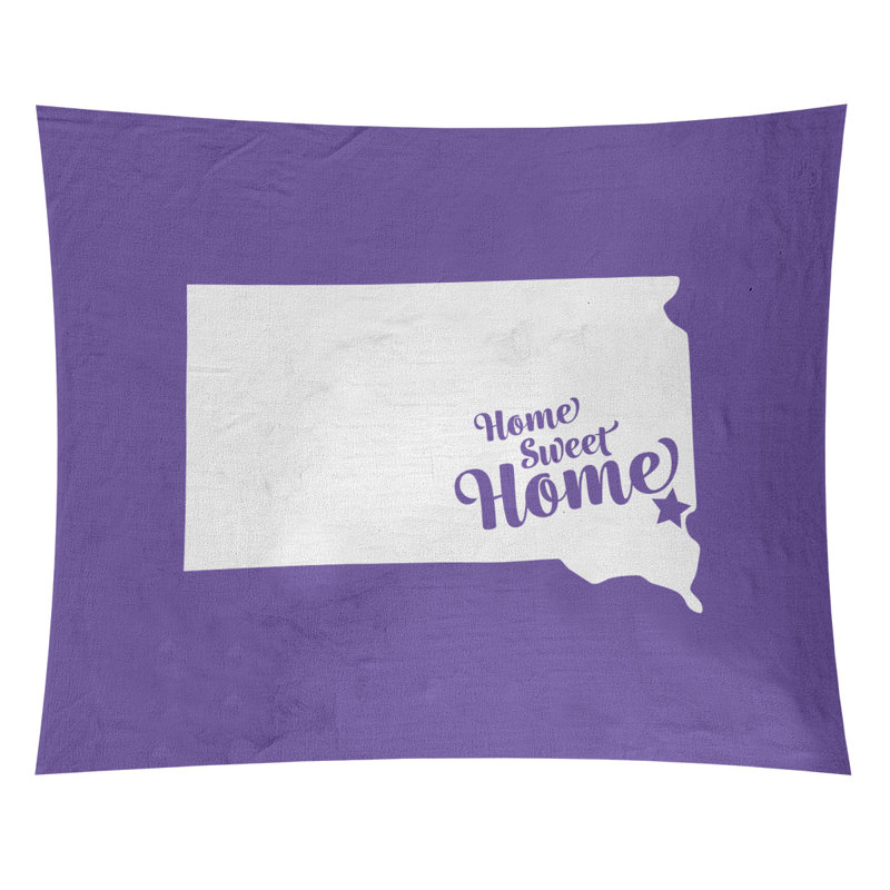 Tapisserie Home Sweet Sioux, H 27,5 po x l 37,5 po, Mauve
