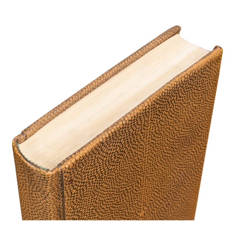 Shagreen Handmade and Media Decorative Book, Brown