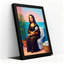 Tableau sur toile « Mona Lisa aux toilettes avec brosse à dents » (1 pièce)-1055914038