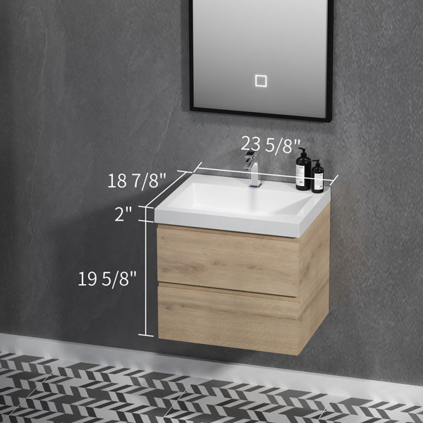 Southern Enterprises Endera Corner Bath Vanity Single Sink with