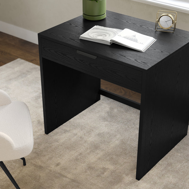 Bureau modulaire avec tiroir Martha Stewart Kayden, Noir, noir, noir, noir