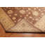Tapis en laine dorée/brune 8 pi 9 po x 12 pi 2 po one-of-kind à la main noué la Barahona