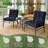 Anjelyka 20"W X 19"D Outdoor Cushions Indoor And Outdoor Seat/Back Cushion, Upgraded Filled Patio Chair Cushions-114227310-131359999