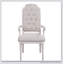 Ensemble de 2 fauteuils à dossier capitonnés beige et champagne antique (ensemble de 2)