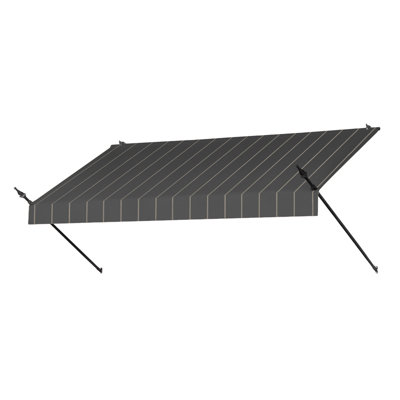 IDM Worldwide 74'' W x 21'' D Fabric Cover Retractable Door / Window Awning