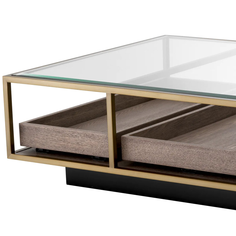 Roxton Glass Top Single Coffee Table