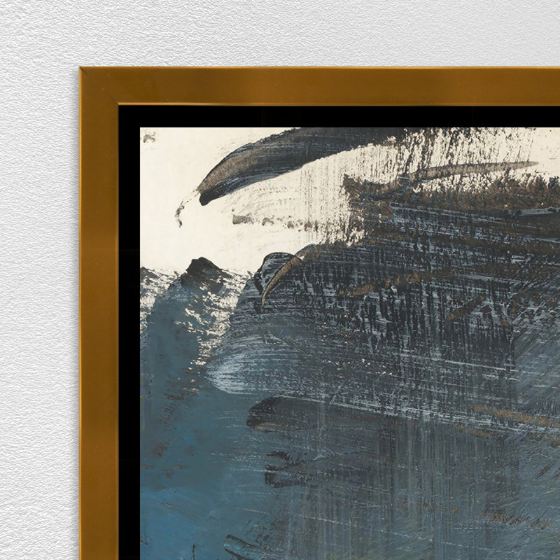 «Impetous Mind» par Ryan Brown, peinture encadrée, Image au pinceau gel