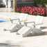 Chaise Adirondack moderne en poly avec repose-pieds (ensemble de 2)