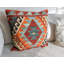 Crawfordville Geometric Orange Sqaure Cushion Cover