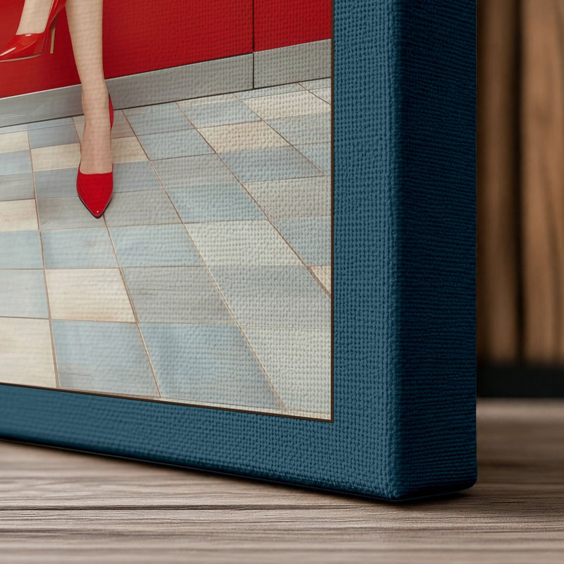 Print, 30x20 - 76.2 x 50.8 cm, Teal Border