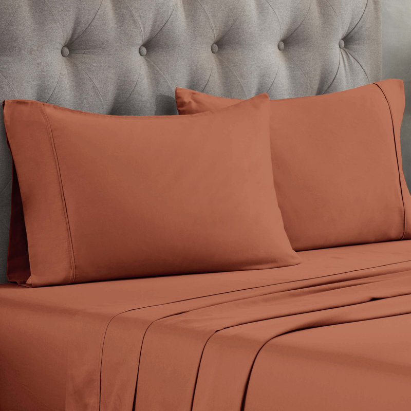 Ensemble de taies d'oreiller de qualité supérieure en mélange de coton égyptien à densité de tissage 300 fils Superior