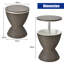 Teague Round Wicker Outdoor Bar Table , 49cm cm W 49cm cm D-352311894