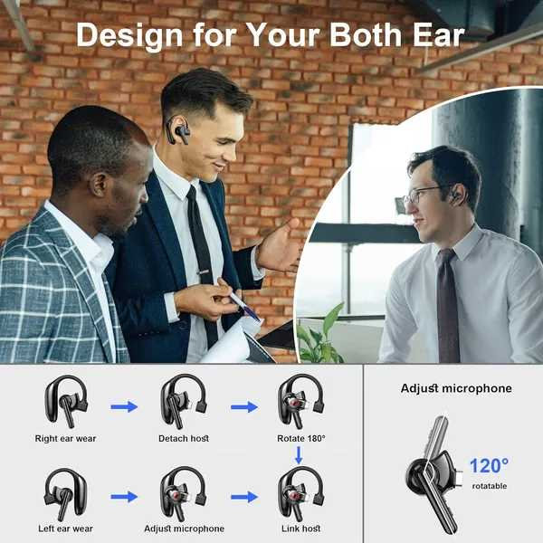 Bluetooth Dual-Mic Noise Canceling Headset