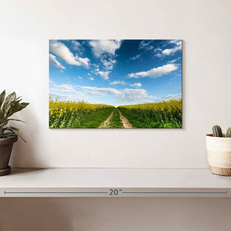 Chemin de champ de fleurs d'Alvord, H 8 po x l 12 po