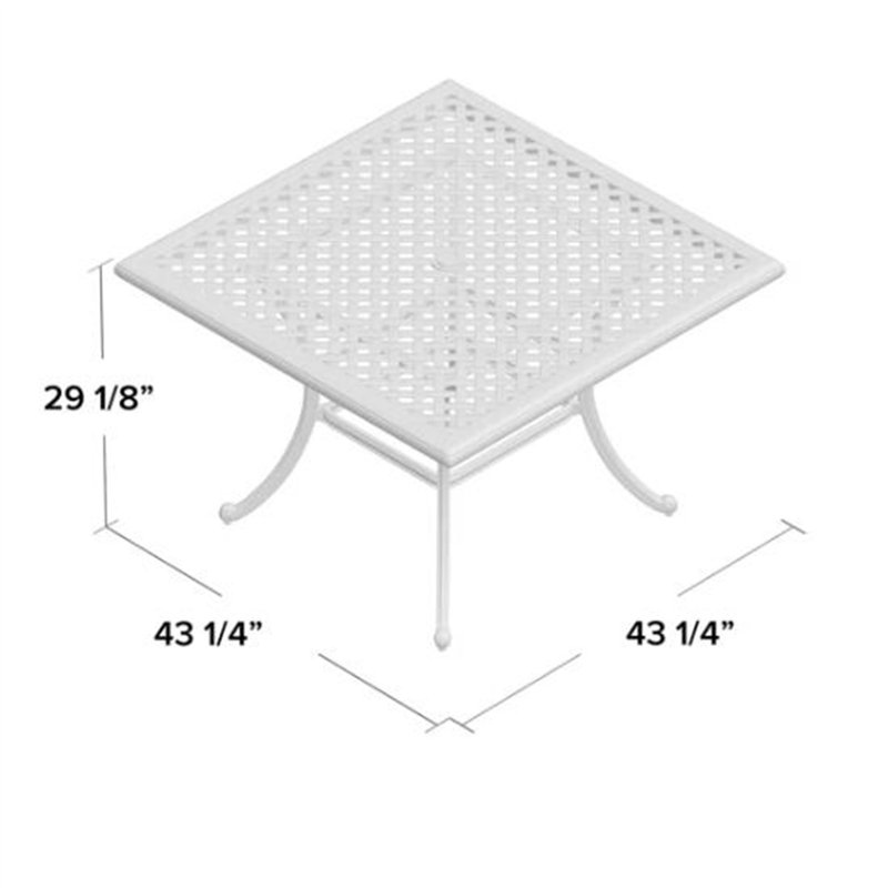 44" Square Dining Table