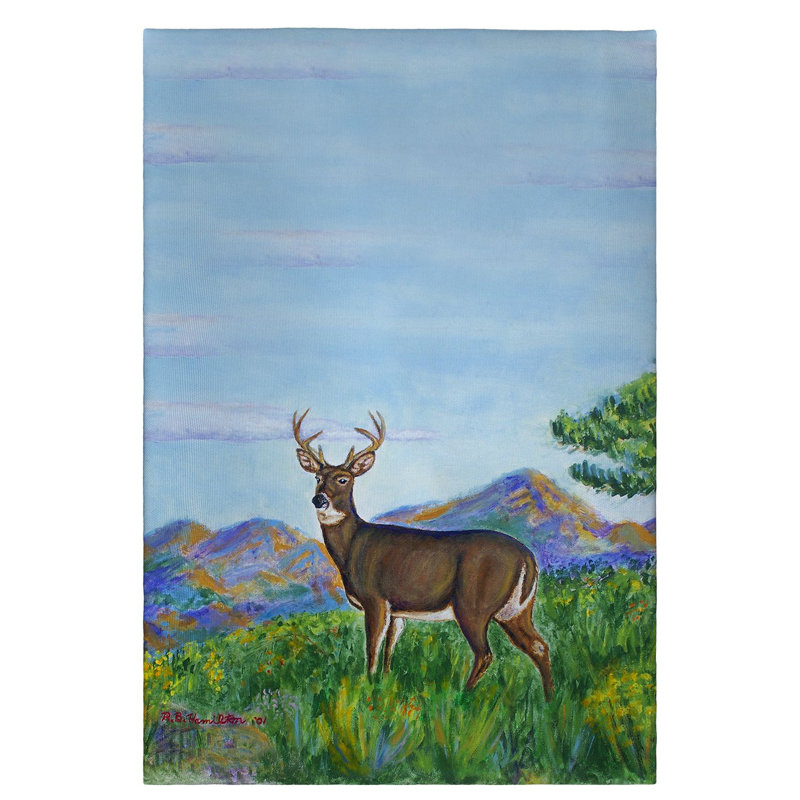 Serviette de cerf dans une montagne à main Heide
