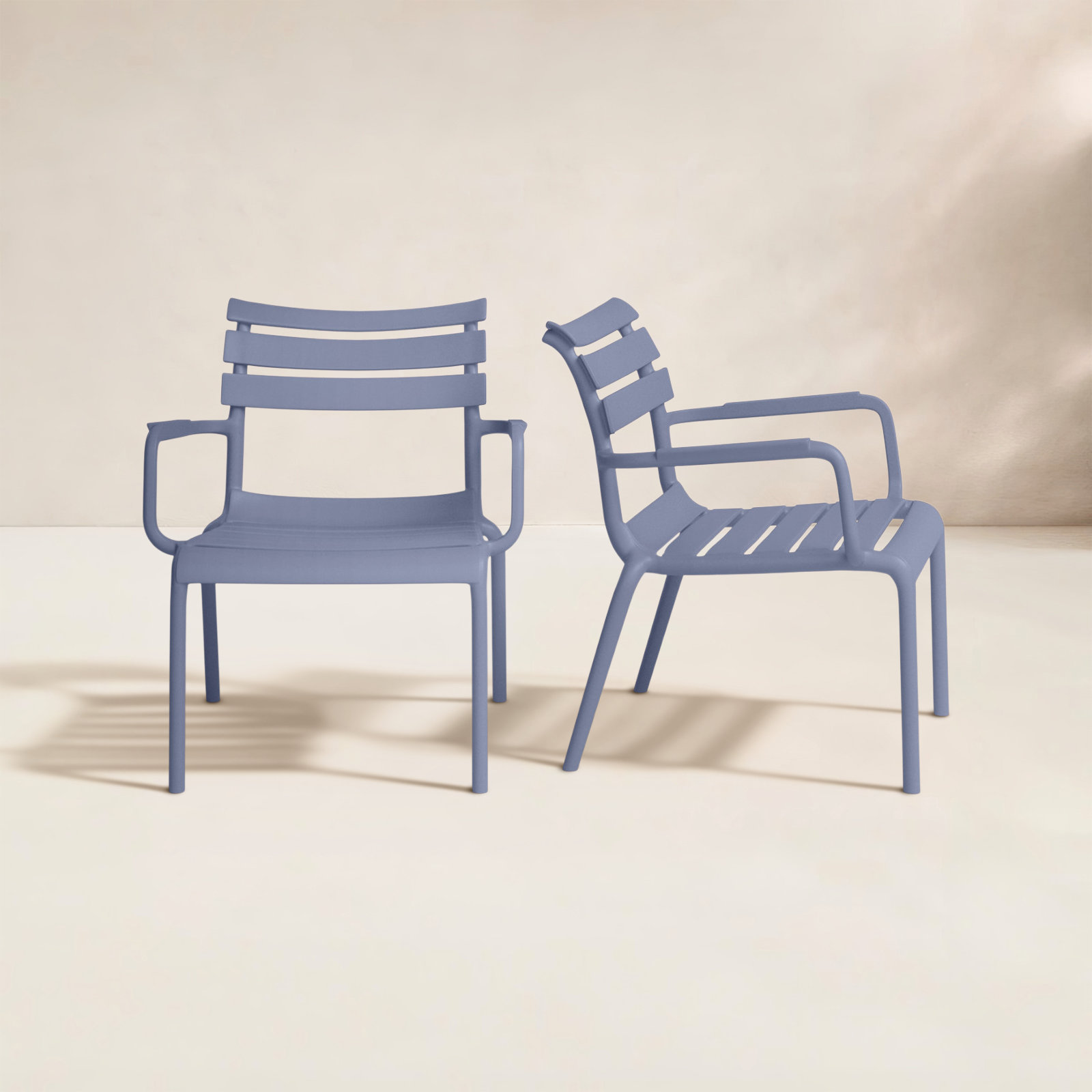 Paris Outdoor Club Chair, Dark Gray
