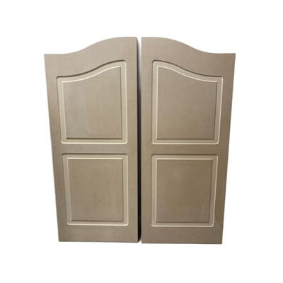 Solid Manufactured Wood Paneled Unfinished Café/Saloon Door