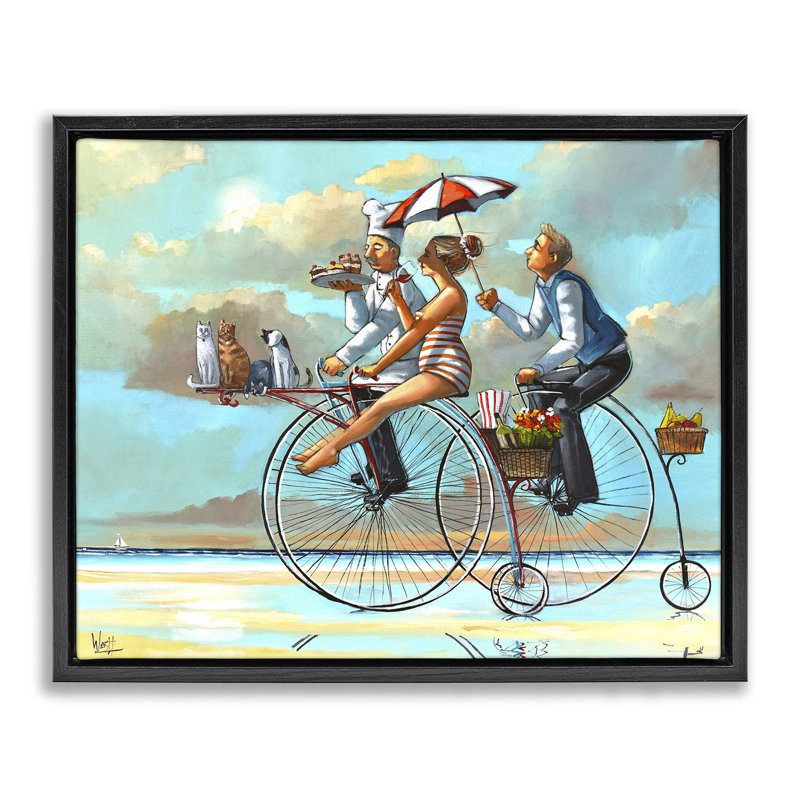 Cadre flottant Woman & Butler, par Ronald West, H 17 po x l 21 po, Cadre flottant noir de jais