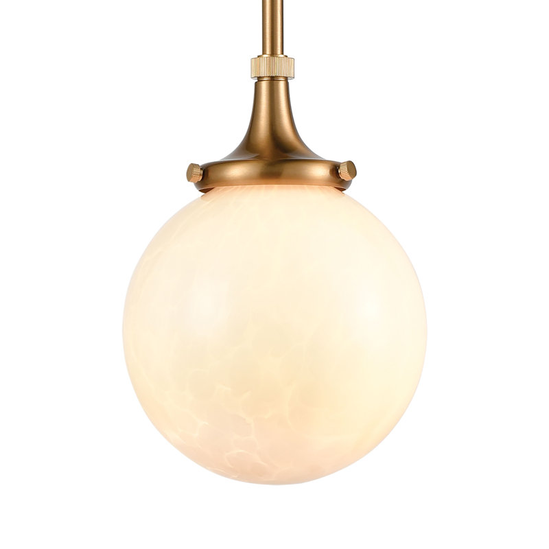 Beverly Hills 6'' Wide 1-Light Mini Pendant - Satin Brass